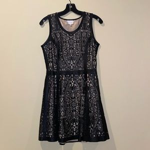 Parker Laser Cut Leather Dress